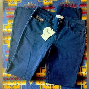 Brand New Bootcut Jeans with Rhinestones by Bluemarine